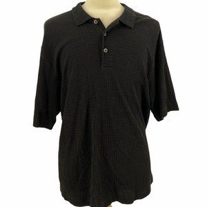 Vintage Montecarlo Men's Black Casual Polo Shirt